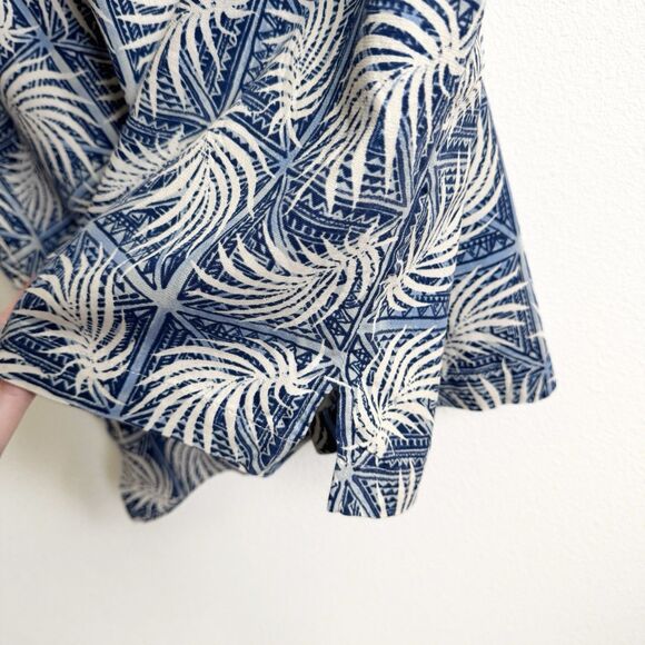 Nat Nast Shirt Mens XXL Blue Tropical Camp Shirt Silk Button Up Hawaiian Beachy - Picture 8 of 14